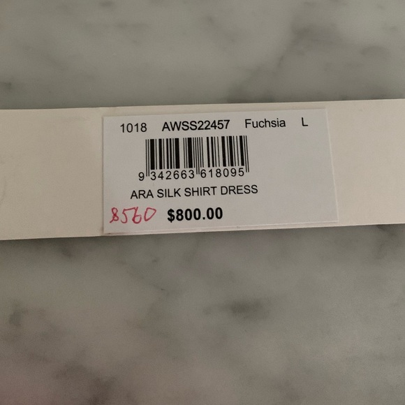 NWT Willow silk shirt dress with matching slip dress size L - Picture 12 of 14